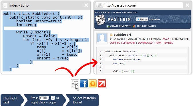 Lưu trữ và chia sẻ code với Pastebin