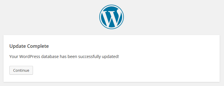 Cập nhật WordPress bằng tay thành công