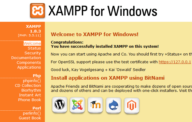 XAMPP cho hệ điều hành Windows