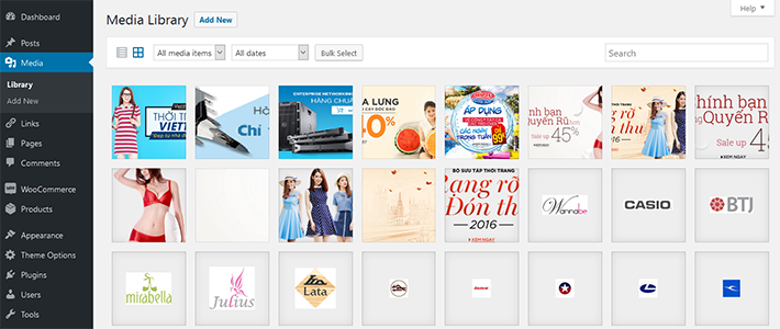 Trình quản lý media WordPress