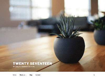 Giao diện WordPress Twenty Seventeen