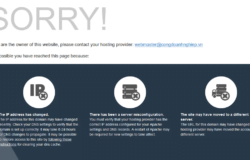 Lỗi SORRY! khi trỏ DNS tên miền về hosting mới