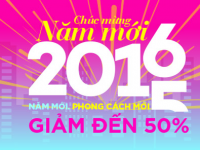 Lazada mừng năm mới 2016 giảm giá lên đến 50%