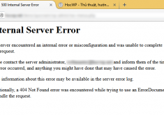 500 Internal Server Error
