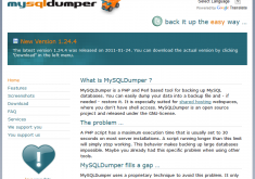 Cài đặt và sử dụng MySQLDumper